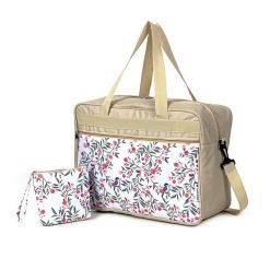 Torba podróżna Sapphire ST-140 - beżowa. Brązowe torby podróżne SAPPHIRE, bez wzorów, z materiału, na ramię, duże. W wyprzedaży za 48.00 zł.