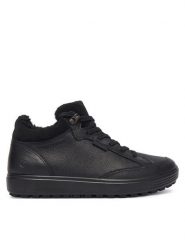 ECCO Trzewiki Soft 7 Tred GORE-TEX 45049301001 Czarny. Czarne botki ECCO, bez wzorów, z gore-texu, bez obcasa, na płaskiej podeszwie, bez zapięcia. Za 799.99 zł.