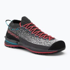 Buty podejściowe damskie La Sportiva TX2 Evo. Szare buty trekkingowe La Sportiva, bez wzorów, z materiału, bez zapięcia, trekkingowe. Za 624.77 zł.