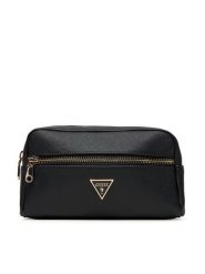 Guess Kosmetyczka PW7550 P5436 Czarny. Czarne torebki klasyczne Guess, z aplikacjami, ze skóry, bez dodatków. Za 209.99 zł.