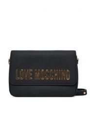 LOVE MOSCHINO Torebka JC4023PP1NKD0000 Czarny. Czarne listonoszki Love Moschino, bez wzorów, ze skóry, bez dodatków. Za 679.99 zł.