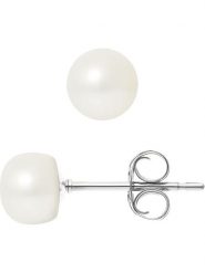 Pearline Kolczyki-wkrętki z perłami w kolorze białym rozmiar: onesize. Białe kolczyki Pearline, z perłą, złote. Za 295.45 zł.