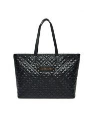 LOVE MOSCHINO Torebka JC4166PP1MLA0000 Czarny. Czarne shopper bag Love Moschino, bez wzorów, ze skóry, bez dodatków. Za 519.99 zł.