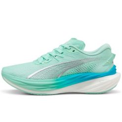 Buty Do Biegania Puma Deviate Nitro 3 Wns Damskie. Zielone buty do biegania Puma, bez wzorów, bez zapięcia, do biegania. Za 549.99 zł.