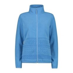 Bluza damska turystyczna CMP 34H0416. Niebieskie bluzy CMP, l, bez wzorów, sportowe, bez ramiączek, bez kaptura. Za 396.70 zł.