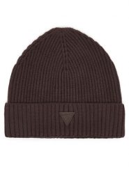 Guess Czapka V6BZ08 Z1715 Brązowy ciemny. Brązowe czapki zimowe Guess, z aplikacjami, z wiskozy. Za 154.99 zł.
