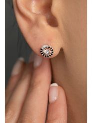 Heliophilia Srebrne kolczyki-wkrętki z cyrkoniami rozmiar: onesize. Szare kolczyki Heliophilia, z cyrkonią, srebrne. Za 43.99 zł.