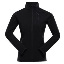 Bluza damska turystyczna szybkoschnąca Alpine Pro Morwa. Czarne bluzy bez kaptura Alpine Pro, bez wzorów, bez kaptura. W wyprzedaży za 299.00 zł.