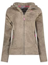 Canadian Peak Kurtka polarowa "Upaloodeak" w kolorze beżowym rozmiar: XL. Brązowe kurtki Canadian Peak, xl, bez wzorów, z materiału, bez kaptura. Za 101.23 zł.