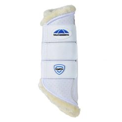 Zamknięte buty dla koni Weatherbeeta Tough-Tec Comfy Brushing Boots. Białe buty treningowe WEATHERBEETA, bez wzorów, bez zapięcia, do jazdy konnej. Za 305.50 zł.