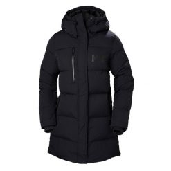 Parka damska Helly Hansen adore puffy. Czarne płaszcze Helly Hansen, na zimę, bez wzorów, z puchu, bez kaptura. Za 1,049.00 zł.