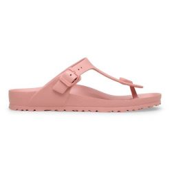 Birkenstock Gizeh EVA Pink Clay Japonki damskie. Czerwone japonki Birkenstock, bez wzorów, ze skóry, klasyczne. Za 189.99 zł.