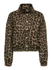 ONLY Kurtka polarowa w kolorze jasnobrązowo-czarnym rozmiar: M. Brązowe kurtki ONLY, m, bez wzorów, z polaru, bez kaptura. Za 154.07 zł.