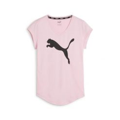 Koszulka sportowa damska Train Favorite Heather Cat. Czerwone t-shirty sportowe Puma, l, z aplikacjami, z dzianiny, bez ramiączek, na fitness i siłownię. Za 100.99 zł.