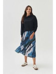 TATUUM Spódnica w kolorze czarno-biało-niebieskim rozmiar: XL. Białe spódnice Tatuum, xl, bez wzorów, midi, rozkloszowane. Za 141.19 zł.