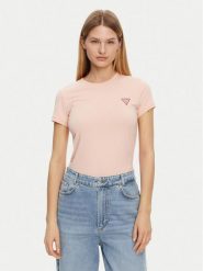 Guess T-Shirt W2YI44 J1314 Pomarańczowy Slim Fit. Brązowe t-shirty Guess, xxl, z aplikacjami, z bawełny, bez kołnierzyka, bez ramiączek. Za 99.99 zł.