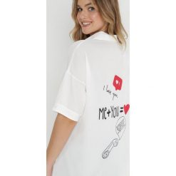 Biała Koszula Haldey. Białe koszule Born2be, l, z aplikacjami, z jeansu, eleganckie, bez kołnierzyka, bez ramiączek. W wyprzedaży za 45.49 zł.