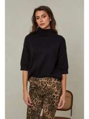 Joséfine Sweter "Mahouca" w kolorze czarnym rozmiar: XL. Czarne swetry Joséfine, xl, bez wzorów, z kaszmiru, bez ramiączek. Za 174.45 zł.