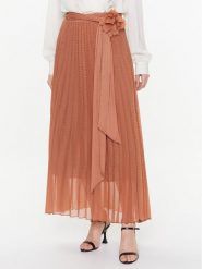 Dixie Spódnica plisowana G319V007A Brązowy Regular Fit. Brązowe spódnice Dixie, s, bez wzorów, z syntetyku, maxi. Za 299.99 zł.