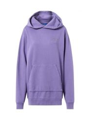 HUGO BLUE sweter z kapturem - Dejandra Kobiety Bawełna lila, XS. Niebieskie swetry HUGO BLUE, xs, z aplikacjami, z bawełny, bez ramiączek. Za 479.95 zł.