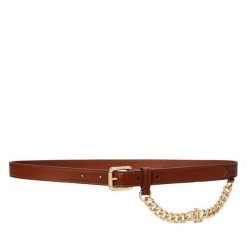 Pasek Damski LAUREN RALPH LAUREN. Brązowe paski Lauren Ralph Lauren, bez wzorów. Za 299.99 zł.