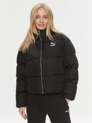 Puma Kurtka puchowa Classics 621693 Czarny Oversize. Czarne kurtki Puma, na zimę, xs, bez wzorów, z puchu, bez kaptura. Za 399.99 zł.