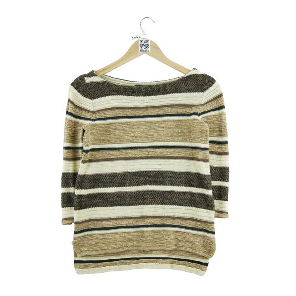 Kobieta Sweter lniany brązowy. Brązowe swetry Ralph Lauren, l, bez wzorów, ze lnu, eleganckie, bez ramiączek. Za 59.60 zł.