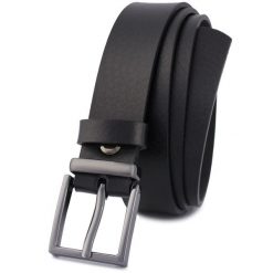 Pasek skórzany BELTIMORE r.85-100 cm O13 czarny. Czarne paski bez wzorów. Za 54.90 zł.