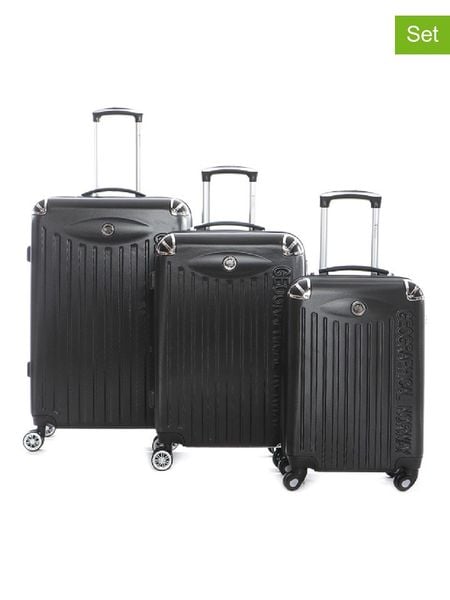 Geographical Norway 3-częściowy zestaw "Softless" w kolorze czarnym rozmiar: onesize. Czarne walizki Geographical Norway. Za 347.99 zł.