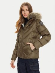 Blauer Kurtka puchowa 24WBLDC03051 Brązowy Regular Fit. Brązowe kurtki Blauer, xs, bez wzorów, z puchu, bez kaptura. Za 1,099.00 zł.