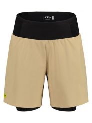 Maloja Szorty "ChanalM." w kolorze beżowo-czarnym do biegania rozmiar: XS. Brązowe szorty sportowe Maloja, bez wzorów, z materiału, do biegania. Za 224.52 zł.