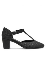 Rieker Półbuty 41087-00 Czarny. Czarne półbuty wsuwane Rieker, bez wzorów, z tworzywa sztucznego, bez obcasa, na obcasie. Za 289.99 zł.