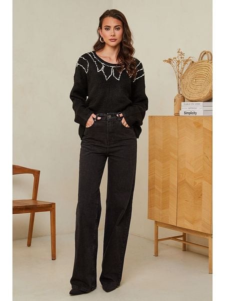Soft Cashmere Sweter w kolorze czarnym rozmiar: 34/36. Czarne swetry Soft Cashmere, bez wzorów, z kaszmiru, bez ramiączek. Za 74.81 zł.
