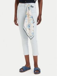 Guess Jeansy W5GA91 W93CM Niebieski jasny Skinny Fit. Niebieskie jeansy Guess, z aplikacjami, z bawełny. Za 524.99 zł.