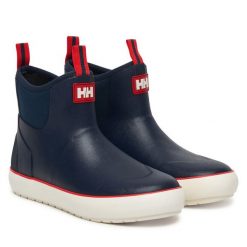 Kalosze Helly Hansen. Niebieskie kalosze Helly Hansen, bez wzorów, bez zapięcia. Za 399.99 zł.