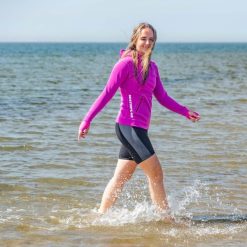 Damski bluza sporty wodne Watrflag Ipanema różowy. Czerwone bluzy WATRFLAG, l, bez wzorów, z materiału, z kapturem, trekkingowe. Za 299.00 zł.