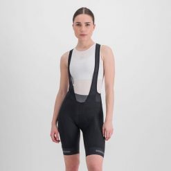 Spodenki rowerowe damskie Sportful Neo Bibshort. Czarne szorty sportowe SPORTFUL, bez wzorów, rowerowe. Za 339.85 zł.
