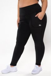 Legginsy fitness damskie Rough Radical Cosy Plus size. Czarne legginsy ROUGH RADICAL, bez wzorów, z dzianiny, sportowe, długie. Za 159.90 zł.