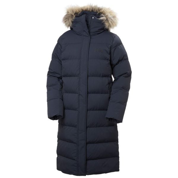 Parka dla kobiet Helly Hansen Aria. Niebieskie płaszcze Helly Hansen, na lato, m, bez wzorów, z materiału, eleganckie, bez kaptura. Za 1,625.00 zł.
