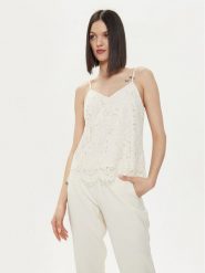 YAS Top Perla 26032812 Écru Regular Fit. Topy YAS, xl, bez wzorów, z syntetyku, bez kołnierzyka, bez ramiączek. Za 139.99 zł.