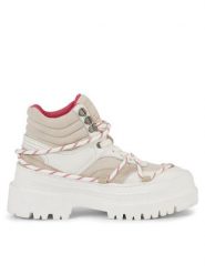 Tommy Jeans Trapery Tjw Hybrid Boot EN0EN02338 Biały. Białe traperki Tommy Jeans, bez wzorów, z jeansu, bez obcasa, bez zapięcia. Za 749.99 zł.