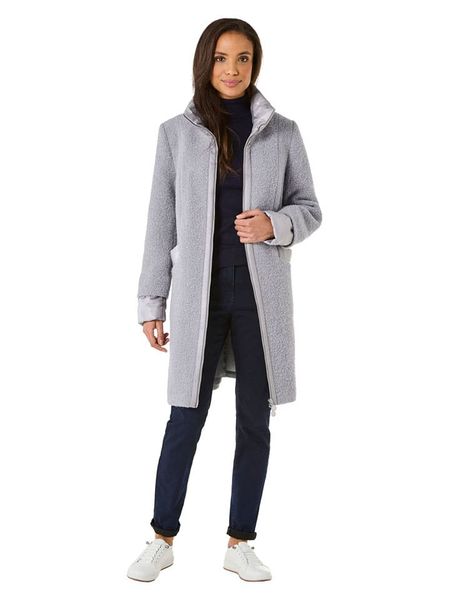 WITT WEIDEN Płaszcz przejściowy w kolorze szarym rozmiar: 40. Szare płaszcze WITT WEIDEN, bez wzorów, bez kaptura. Za 632.42 zł.