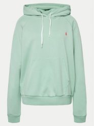 Polo Ralph Lauren Bluza 211935583003 Zielony Regular Fit. Zielone bluzy Polo Ralph Lauren, xs, bez wzorów, z bawełny, bez ramiączek, bez kaptura. Za 839.99 zł.