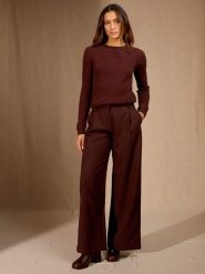 Perfect Cashmere Kaszmirowy sweter "Bella" w kolorze brązowym rozmiar: M. Brązowe swetry Perfect Cashmere, m, bez wzorów, z kaszmiru, bez ramiączek. Za 347.99 zł.