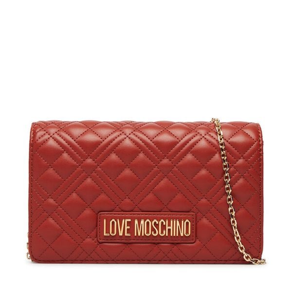 Torebka LOVE MOSCHINO. Czerwone kopertówki Love Moschino, bez wzorów, wizytowe, bez dodatków. Za 639.99 zł.