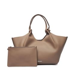 Torebka DKNY. Brązowe torebki klasyczne DKNY, bez wzorów, klasyczne, bez dodatków. Za 609.99 zł.