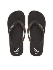 Calvin Klein Jeans Japonki Beach Sandal Flatform Tpu YW0YW01830 Czarny. Czarne japonki Calvin Klein Jeans, bez wzorów, z jeansu. Za 109.99 zł.