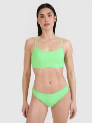 4F Góra od bikini damska - zielona M. Zielone bikini 4f, bez wzorów, z elastanu, eleganckie. Za 59.99 zł.