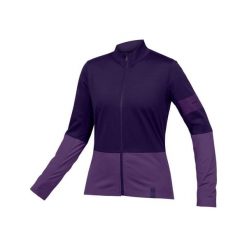 Bluza rowerowa damska Endura FS260 Jetstream bramble. Czerwone bluzy ENDURA, bez wzorów, sportowe, bez ramiączek, bez kaptura. Za 349.99 zł.
