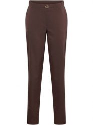 &Co Woman Spodnie "Pola" w kolorze brązowym rozmiar: L. Brązowe spodnie materiałowe &Co Woman, bez wzorów, z materiału. Za 252.94 zł.